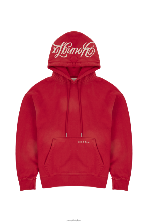 Hommes lavis marron 549 sweats à capuche fantômes YoungLA vêtements A004FL767